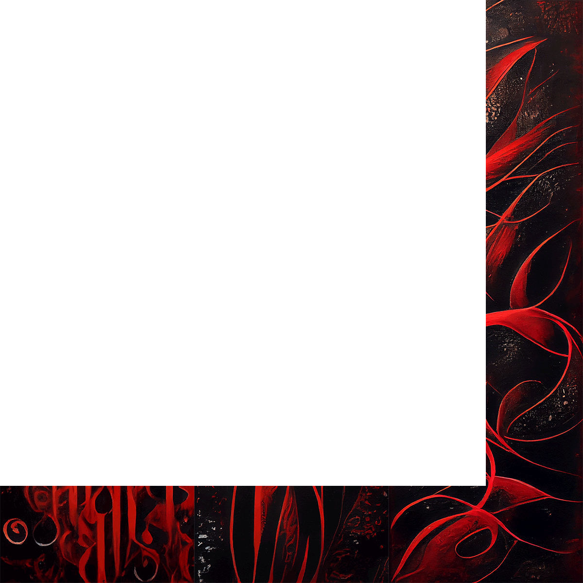 AI Red Calligraphy #8 static token preview