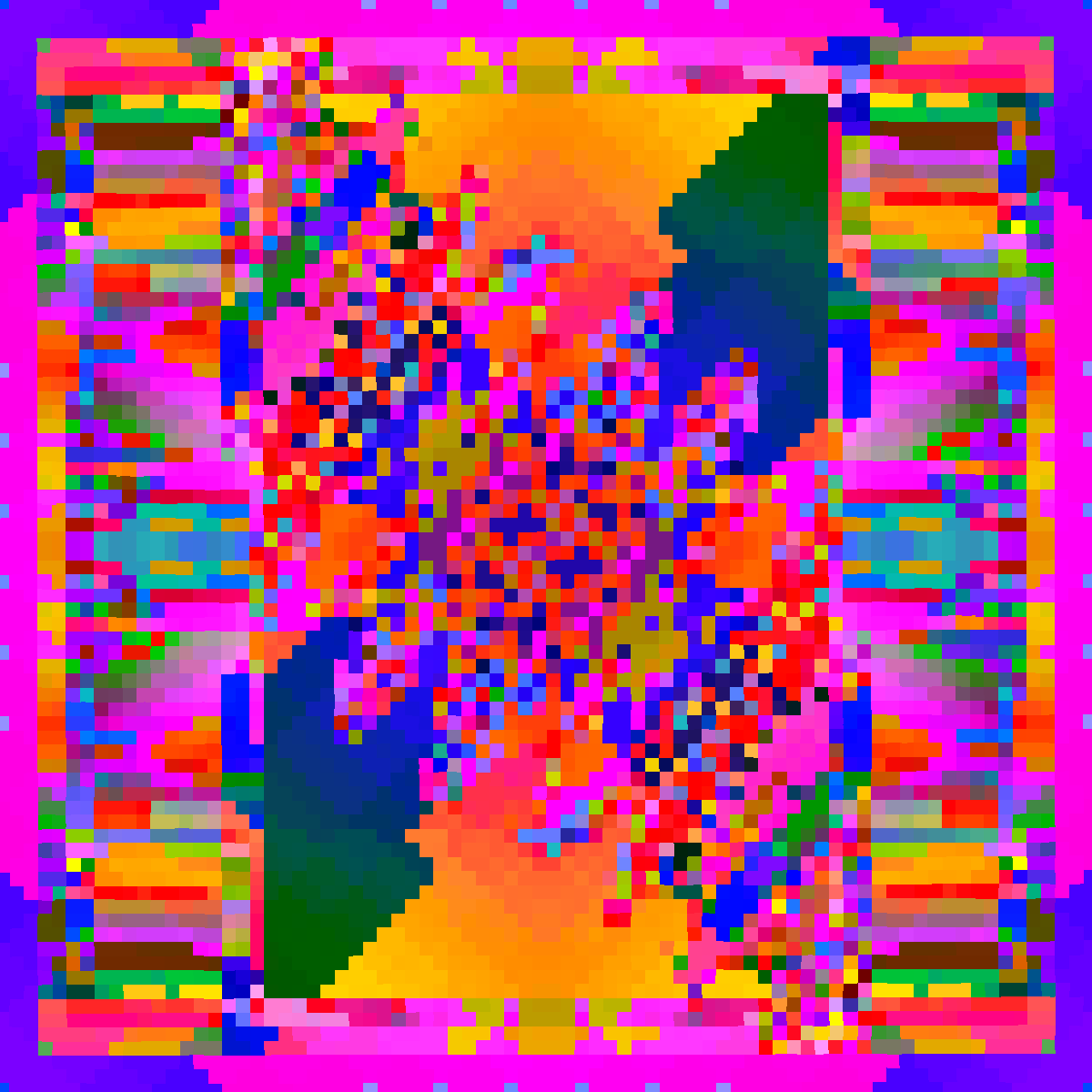 Psychedelic Dance of Pixels #10 static token preview