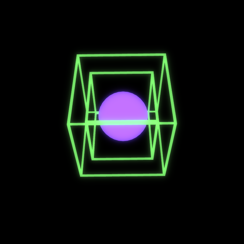 Generative Animation : Two Cube and Sphere #14 static token preview