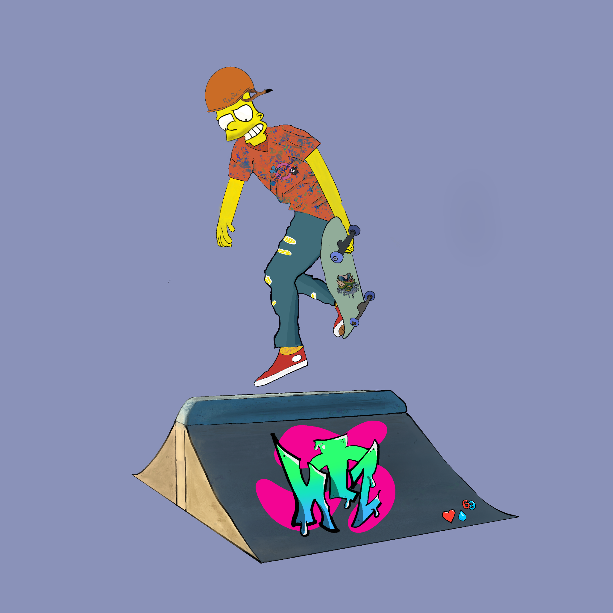Thrashin' Springfield #3 static token preview