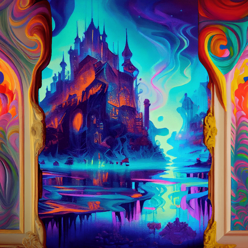 AI Psychedelic City #4 static token preview