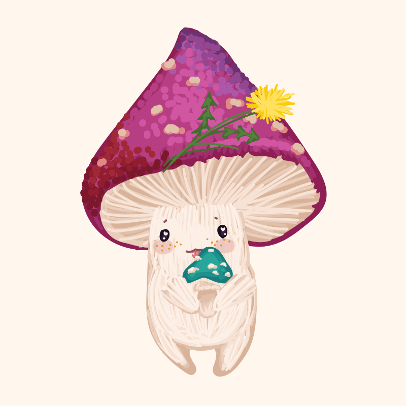 Cute Mushrooms Forest Guys #90 static token preview