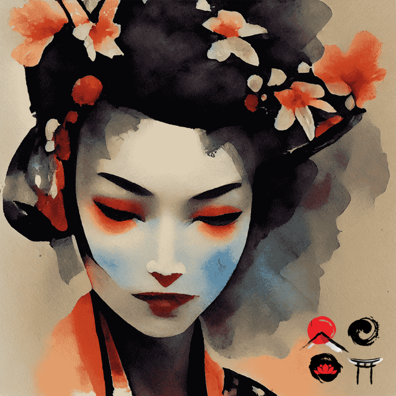 Black Rose and Geisha #3 static token preview