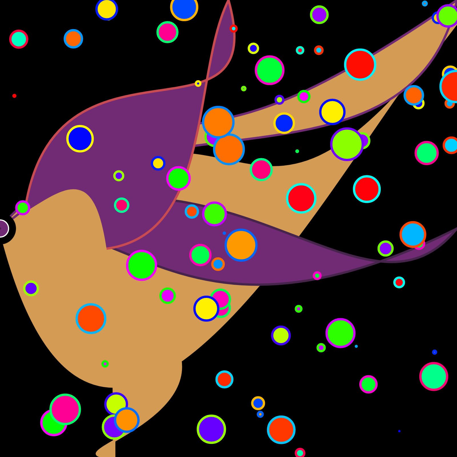 Bubbles in a Bezier Sea #3 static token preview