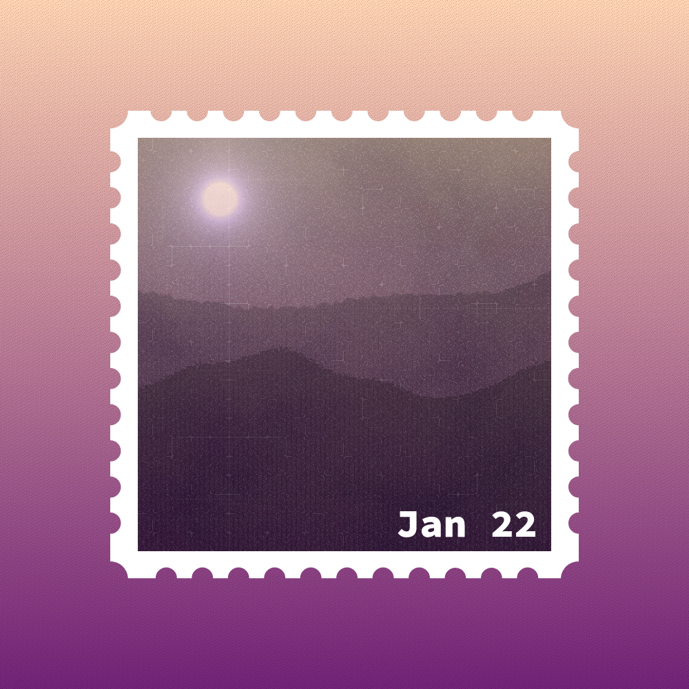 January 2022 stamp #20 static token preview