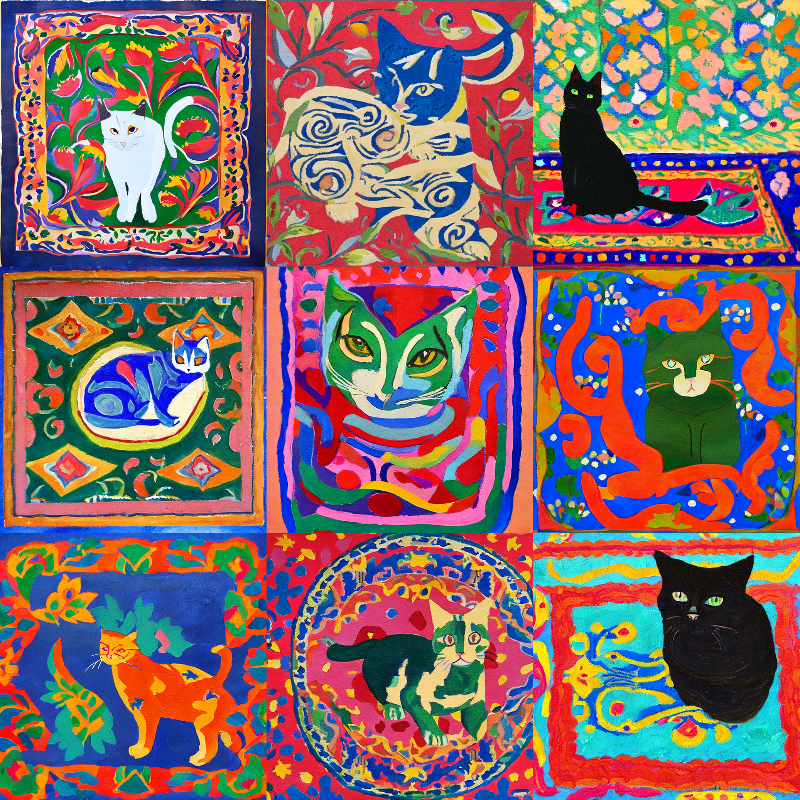 99 Patchworks of 9 Lives #13 static token preview