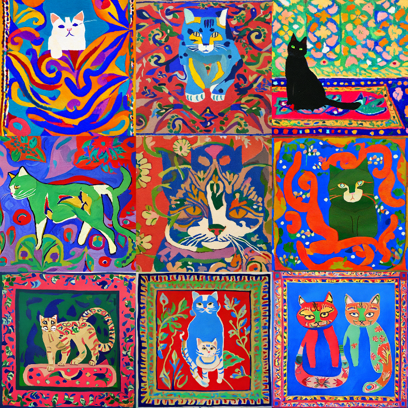 99 Patchworks of 9 Lives #23 static token preview