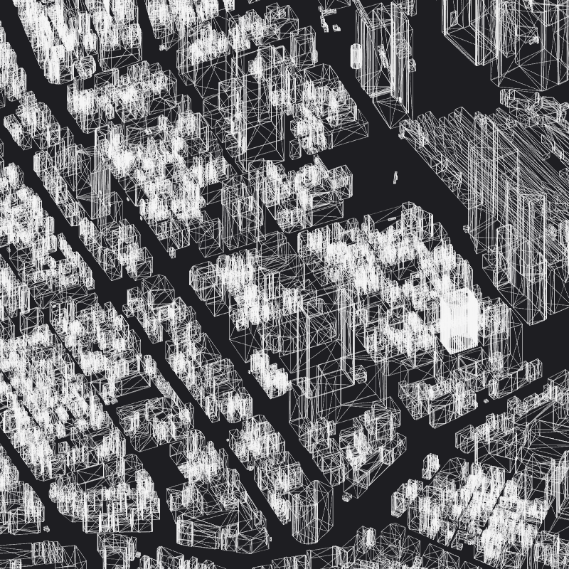 Wireframe City: Tokyo Shibuya #7 static token preview