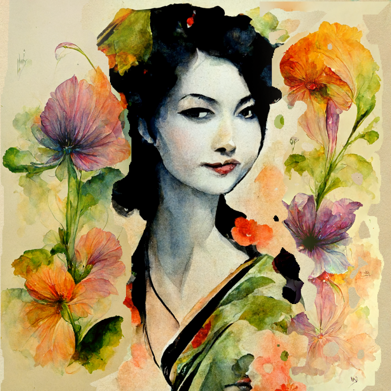 AI Geisha #5 static token preview