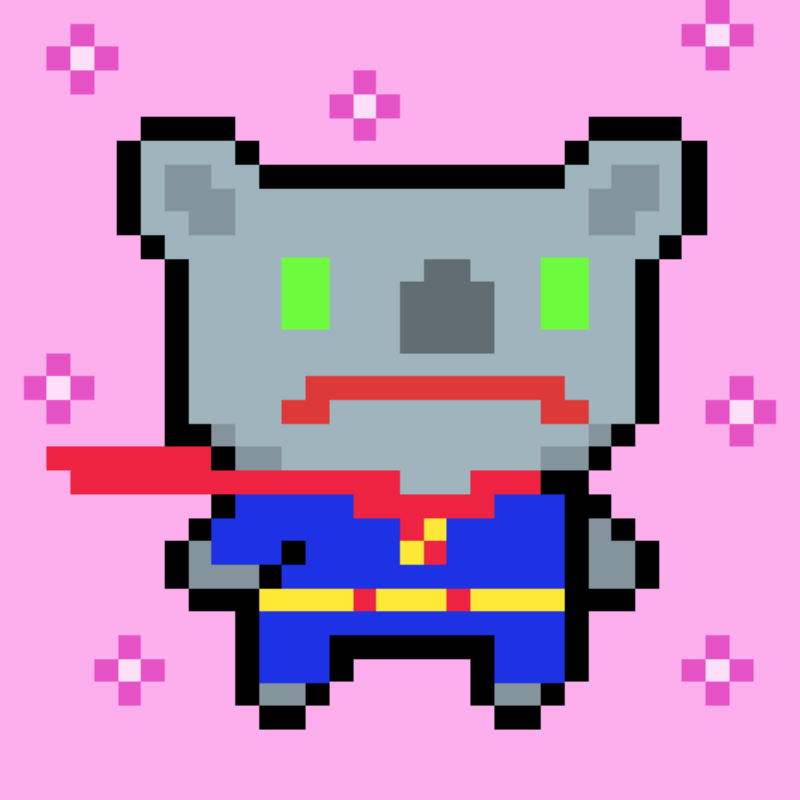 Cute tez koala #4 static token preview