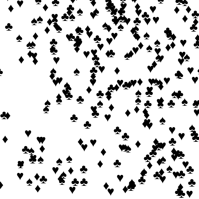 SPADES HEARTS DIAMONDS CLUBS #7 static token preview