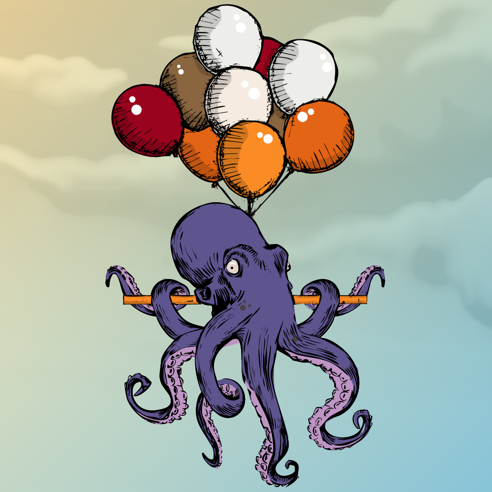 Flying Octupus #22 static token preview