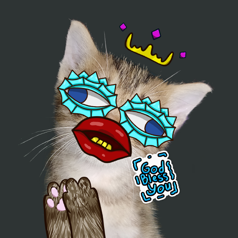 Fortune Kitty NFT #5 static token preview