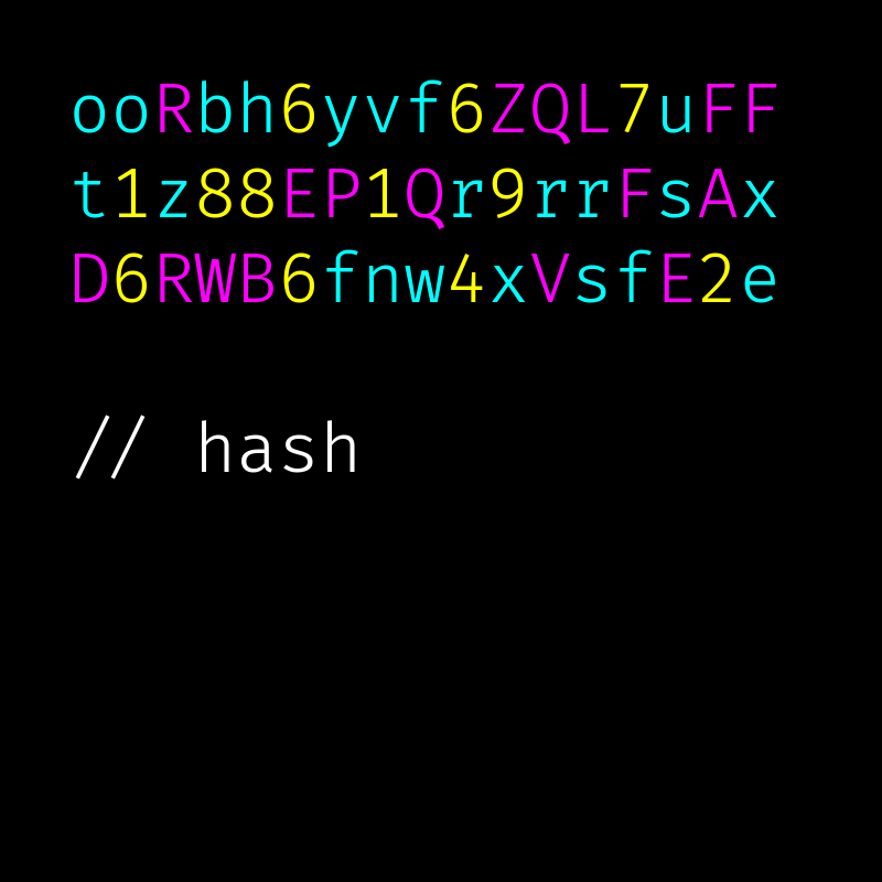 hash #1 static token preview