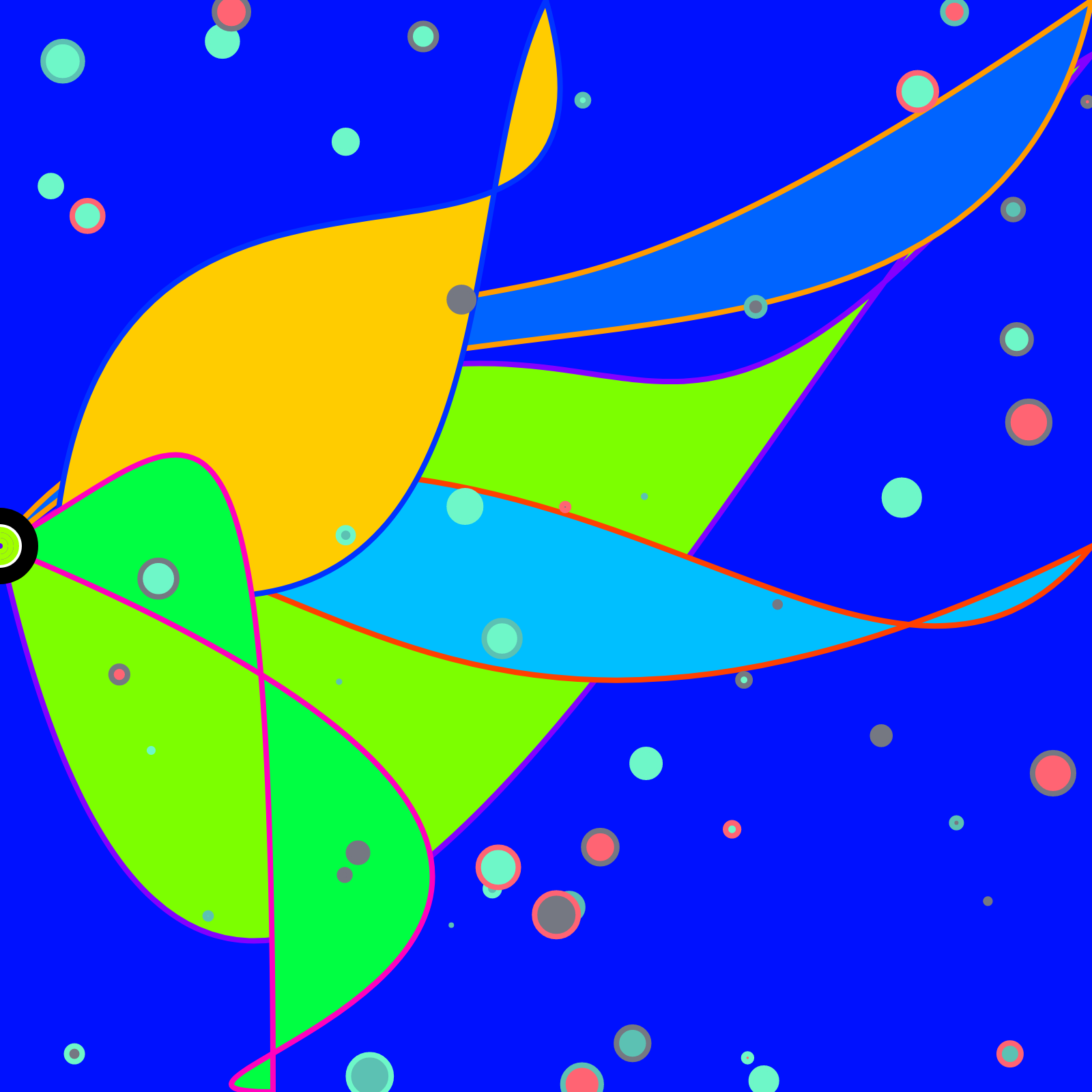 Bubbles in a Bezier Sea #11 static token preview
