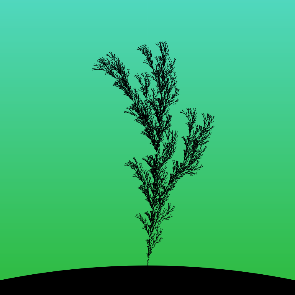 Fractal-Lsystem Tree #1 static token preview