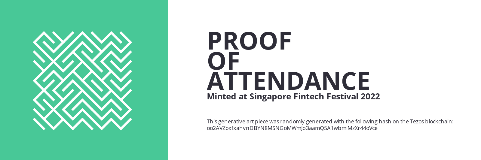 SFF2022 Proof of Attendance Token #920 static token preview