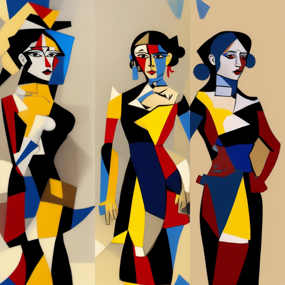 Cubism Girls #5 static token preview