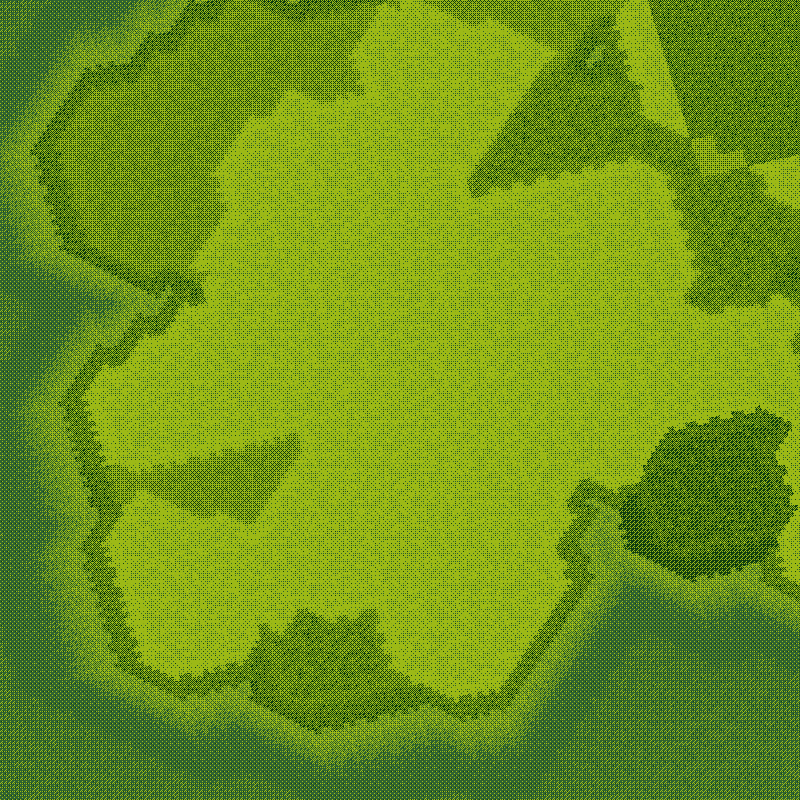 Littlecube Maps: Green Dithering #2 static token preview