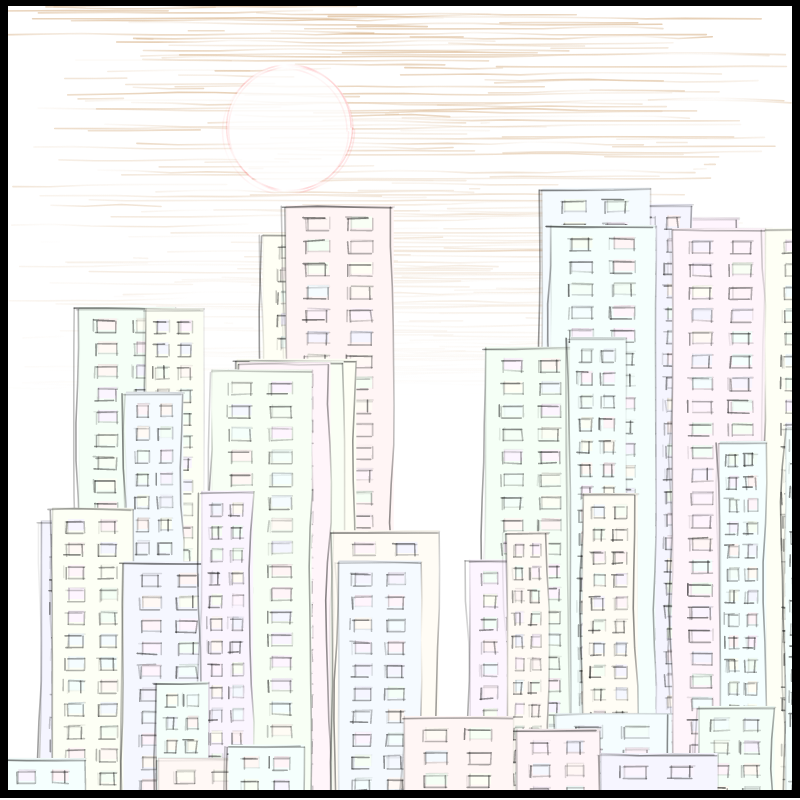 City sketch #9 static token preview