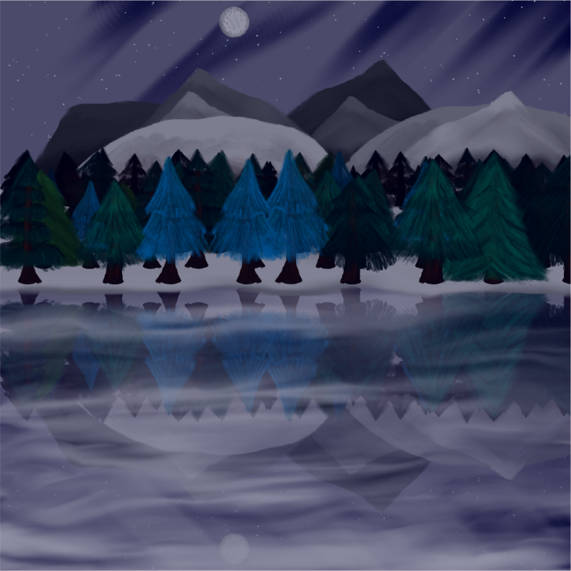 Moony Winter Lake #4 static token preview