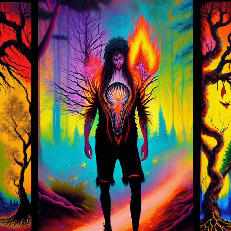 AI Psychedelic Trees #5 static token preview