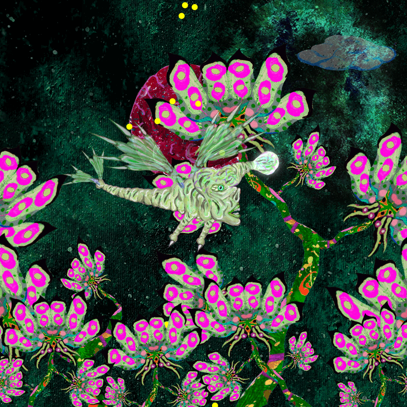 Fireflies and Flower Gardens #17 static token preview