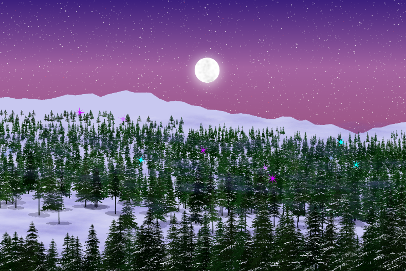 Evergreen Lights #8 static token preview