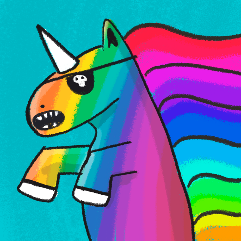 Peculiar unicornos #154 static token preview