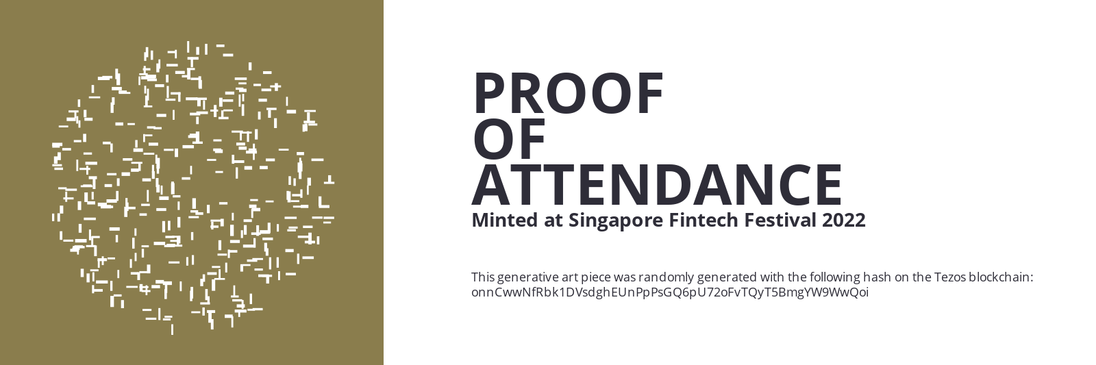 SFF2022 Proof of Attendance Token #2620 static token preview