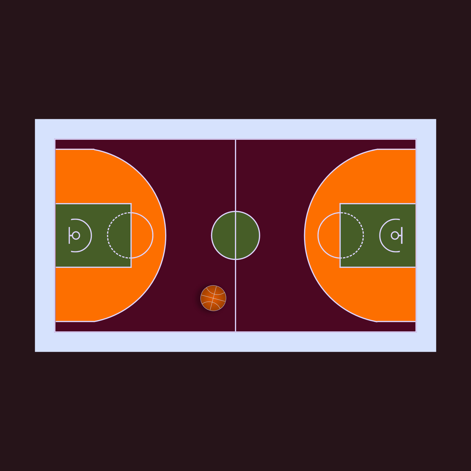 BasketBall Court Colorized. #5 static token preview