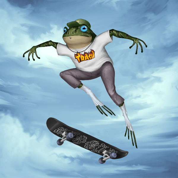 SKATER FROGS 🐸 #18 static token preview