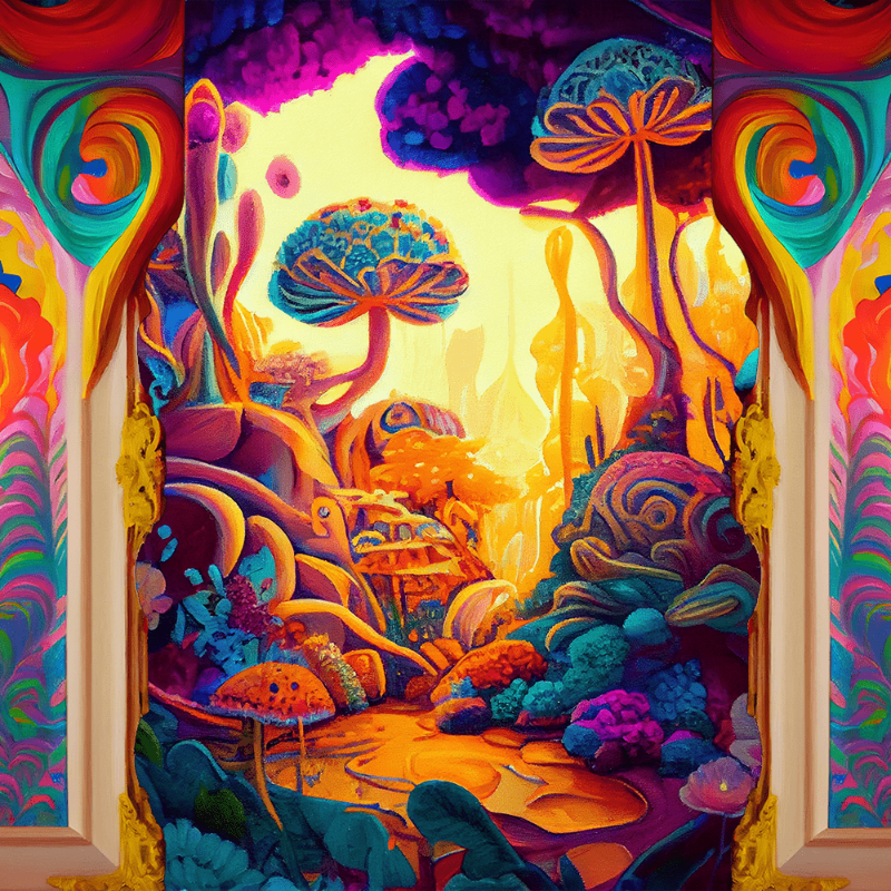 AI Psychedelic Garden #1 static token preview