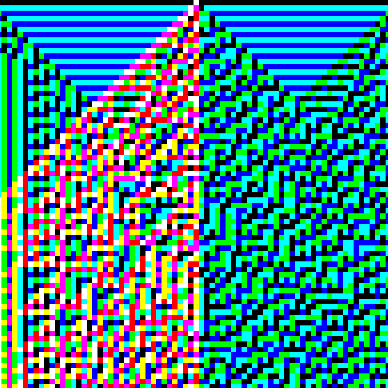 RGB Elementary Cellular Automaton #697 static token preview