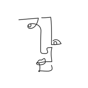 One line faces project preview