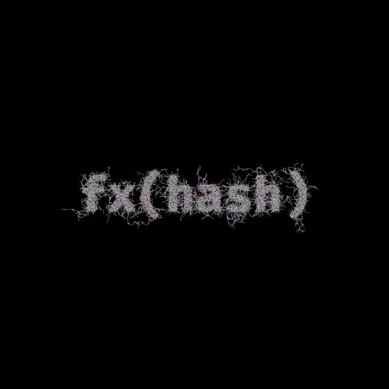 FXHASH Logo with Features #109 static token preview