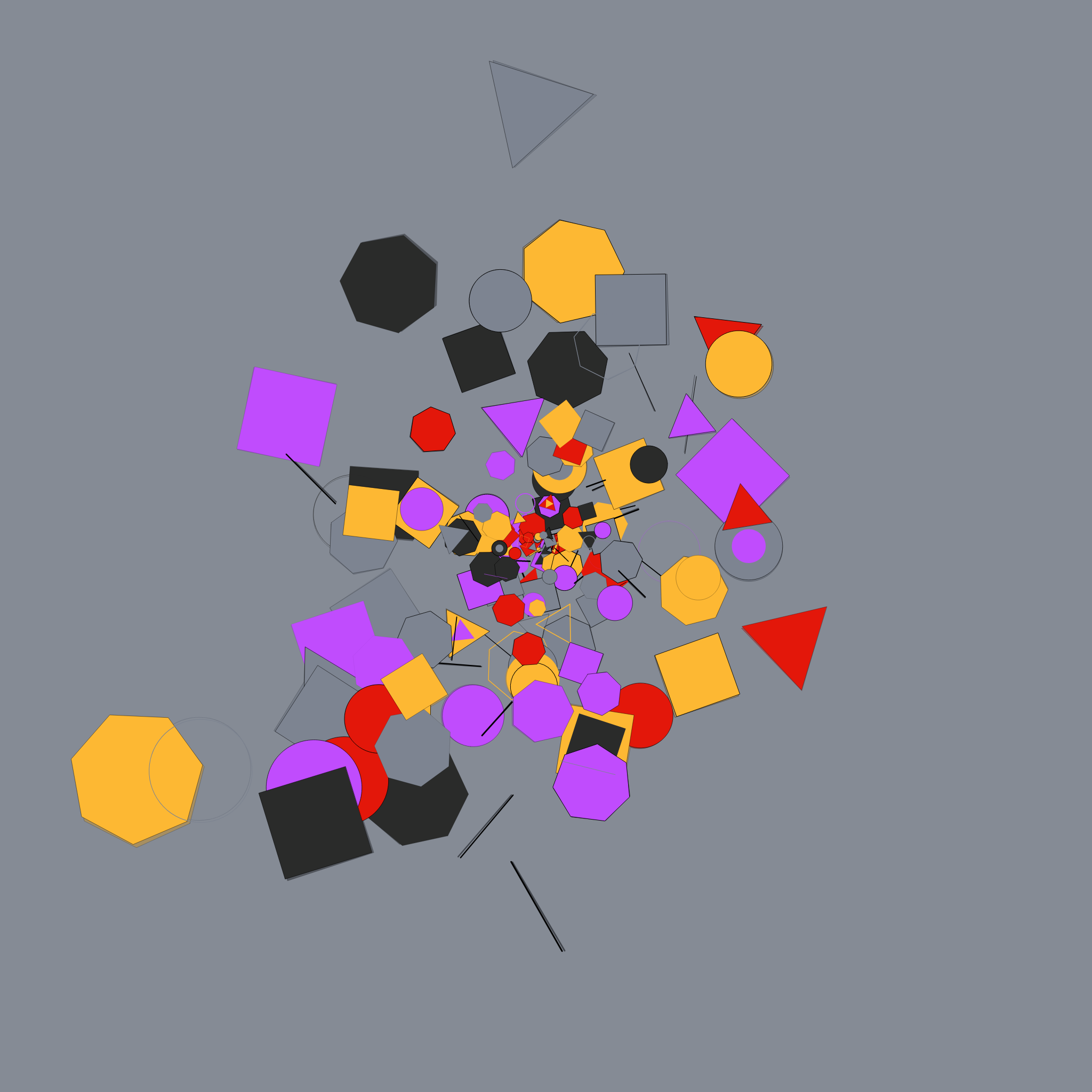 Chaotic Colored Shapes #8 static token preview