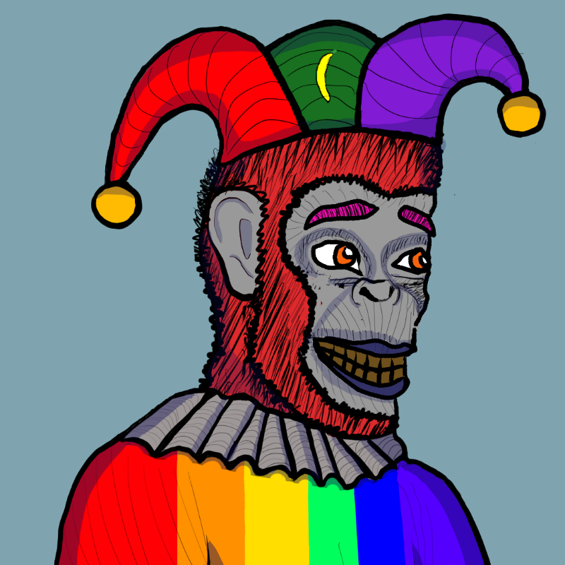 Clown Ape Club Tezos Ultra Superior-CACTUS #6 static token preview