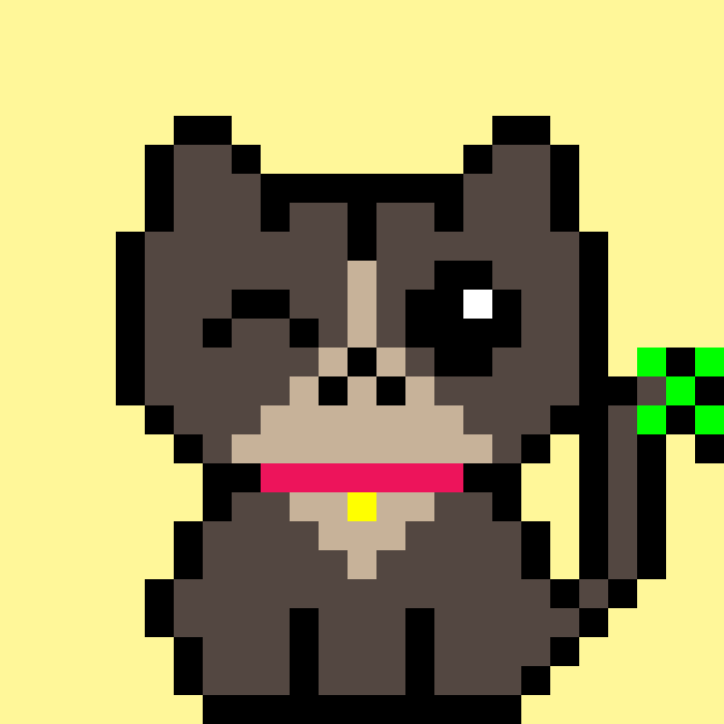pixel cat #8 static token preview