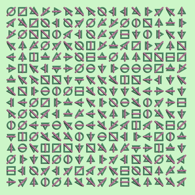 Geometric abstraction #12 static token preview
