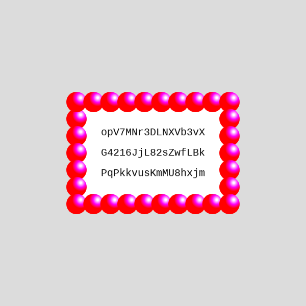Frame of the operation hash #22 static token preview