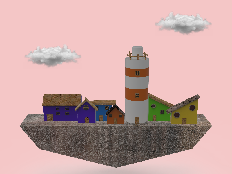 Coastal village #5 static token preview