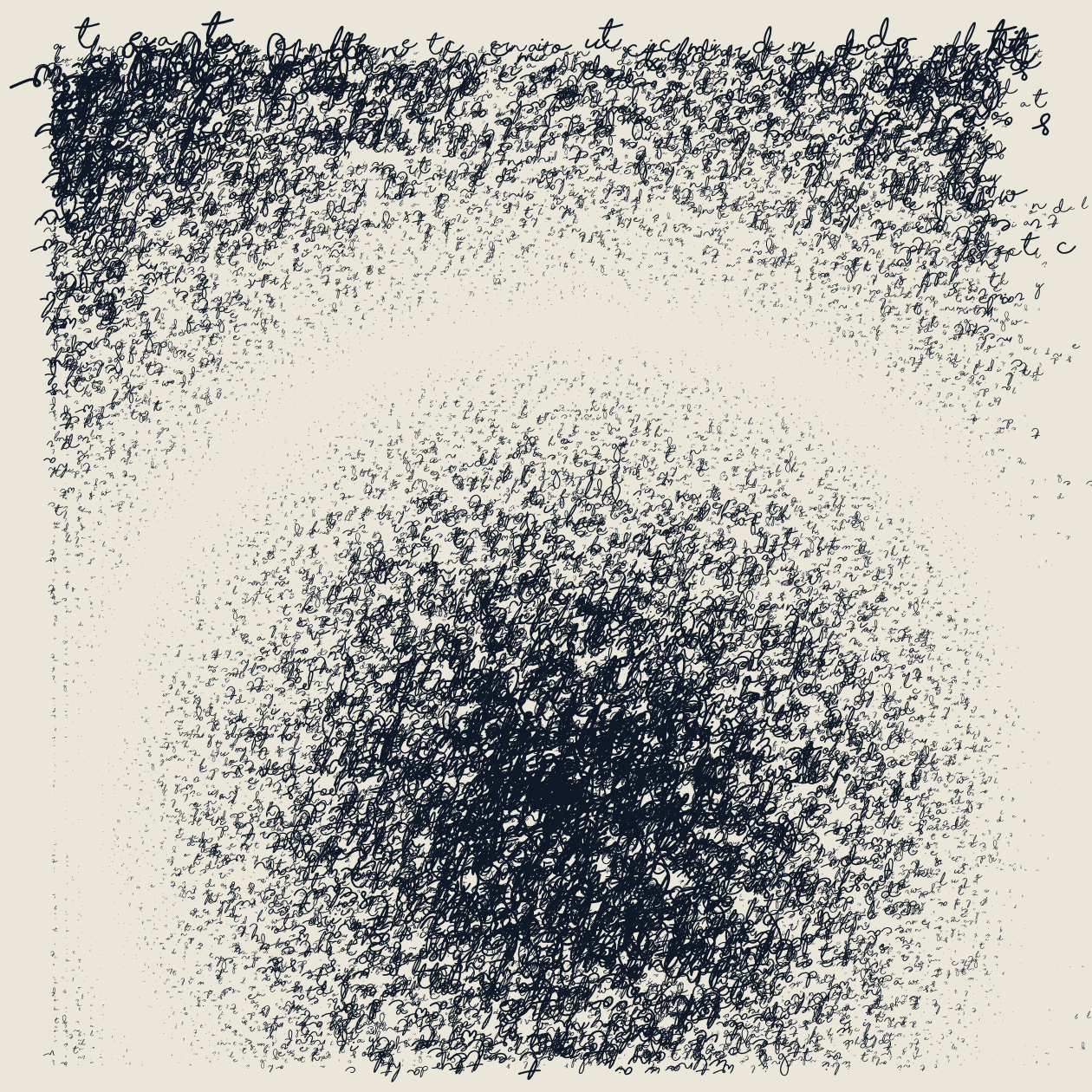 Asemic Writing 1o1 #1 static token preview
