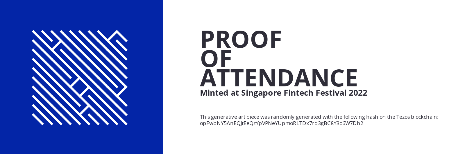 SFF2022 Proof of Attendance Token #45 static token preview
