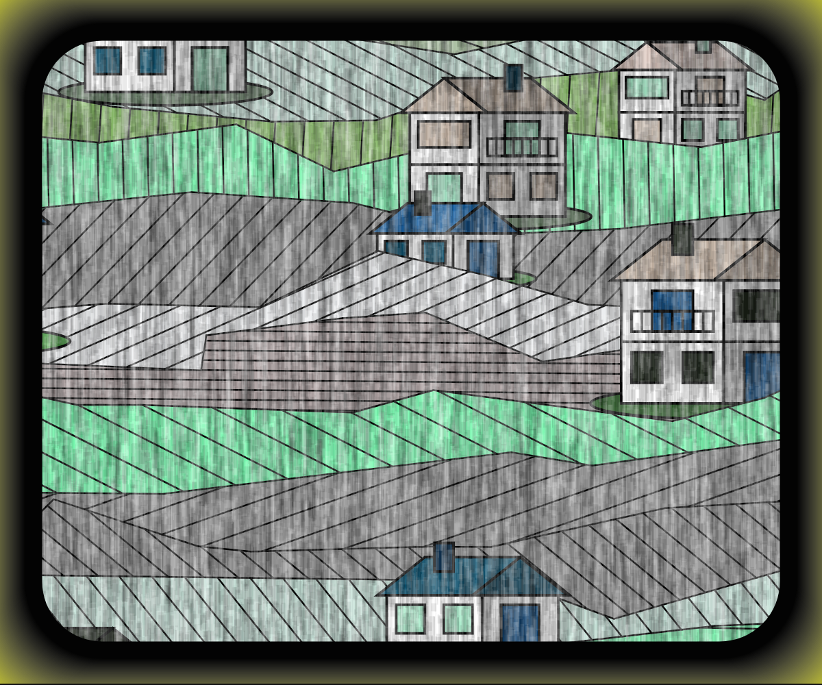 Rainy village #1 static token preview