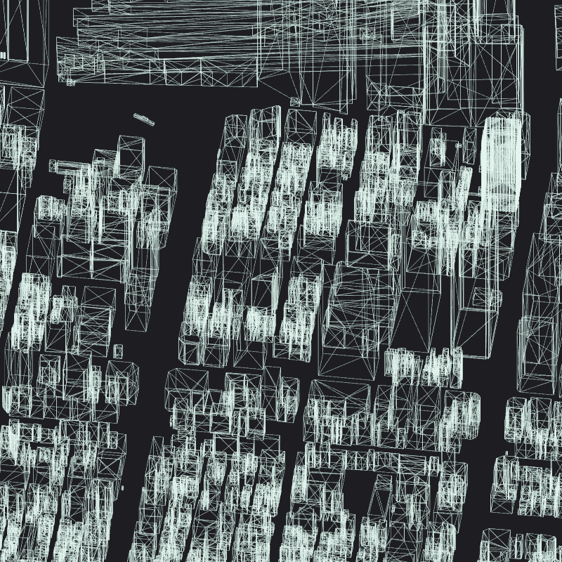 Wireframe City: Tokyo Shibuya #85 static token preview