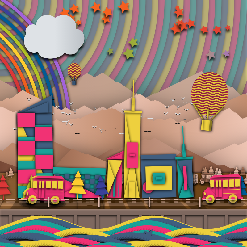 Paper Art 2.5D #8 static token preview