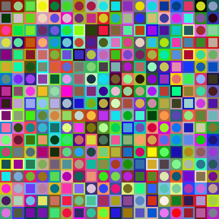 Square Dot Composition #8 static token preview