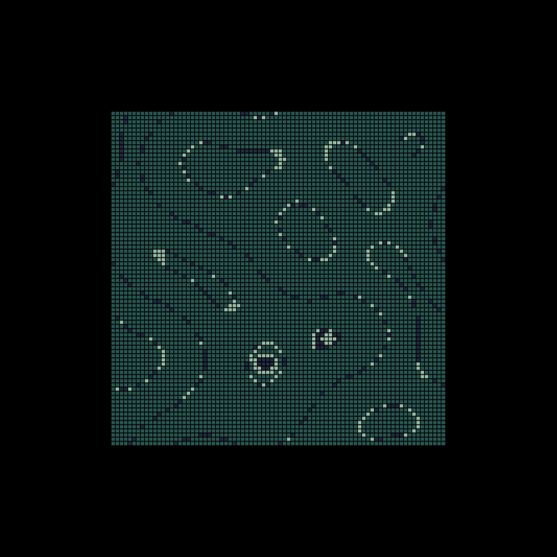 fractal memory cellular automata - FMCA #13 static token preview