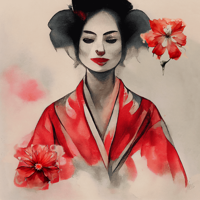 Sad Geisha #7 static token preview